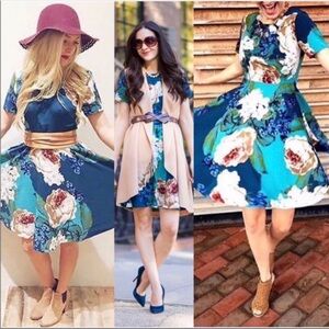 Anthropologie Corey Lynn Calter Paeonia Floral Dress size 4